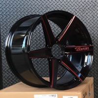 HTR 20inch 6h139.7 ล้อคุณภาพสีดำขอบแดง สวยๆ ยอดฮิตเพียงรวงละ 6500 บาท