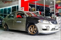 TE37 15inch 4h100 ล้อซิ่งพร้อมยางซิ่งขอบขาว ราคาเพียงชุดละ 18900 บาทเท่านั้น