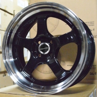 S1R 17inch 4h100 สีดำขอบเงา สำหรับรถเก๋งราคาพิเศษเพียงวงละ 4000 บาทเท่านั้น