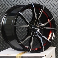 AP15 17inch 4h100 ล้อแนว VIP สำหรับรถเก๋ง หน้าเงาขอบแดง ราคาวงละ 4000 บาท